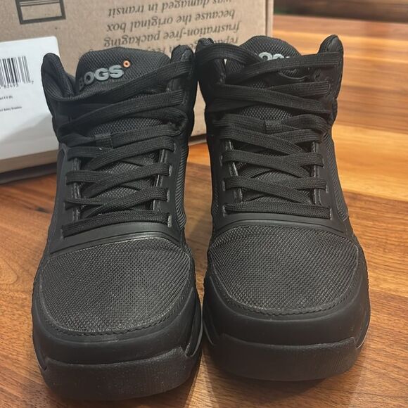 Bogs Women’s Sandstone Mid Composite Safety Toe Sneakers Shoes Black Size 8 - Picture 4 of 10